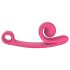 Snail Vibe Curve - 2в1 клиторен вибратор (розов)
