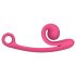 Snail Vibe Curve - 2в1 клиторен вибратор (розов)