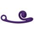 Snail Vibe Curve - 2в1 клиторен стимулатор-вибратор (лилав)