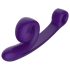 Snail Vibe Curve - 2в1 клиторен стимулатор-вибратор (лилав)