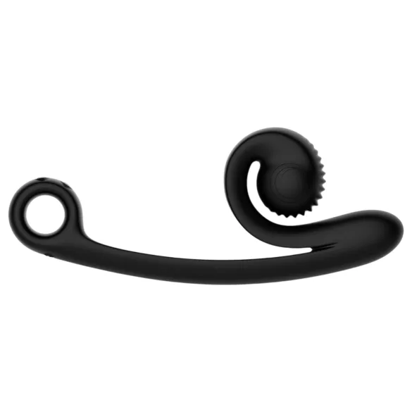 Snail Vibe Curve - 2в1 клиторно вибратор (черен)
