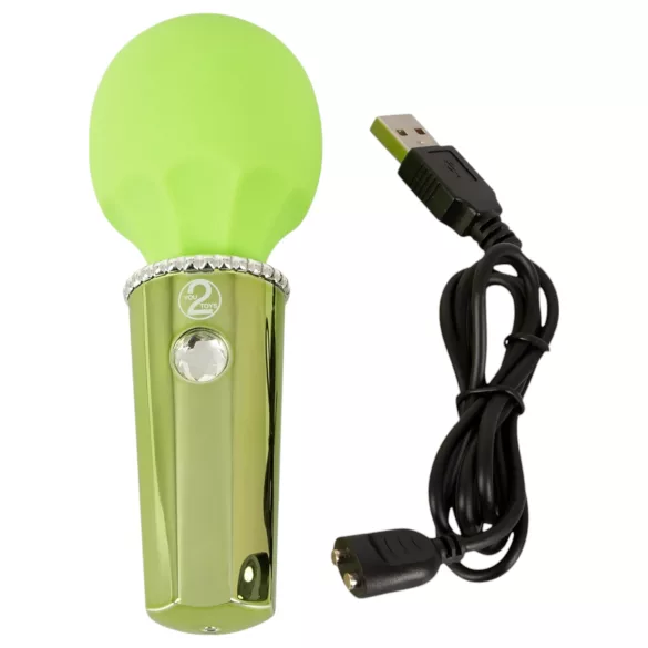 You2Toys Mini Wand - акумулаторен масажор вибратор (зелен)