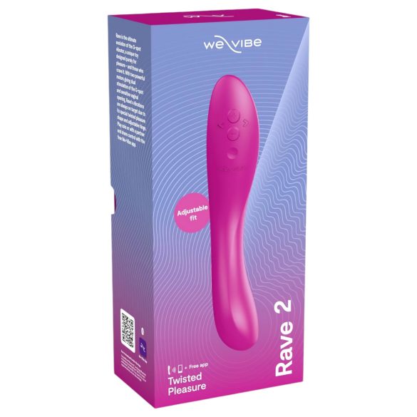 We-Vibe Rave 2 - вибратор за G-точка с презареждаща се батерия, смарт, розов
