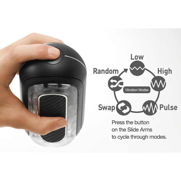 TENGA Flip Zero - мощен мастурбатор (черен)