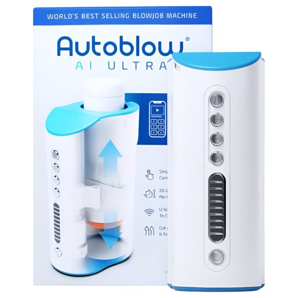 Autoblow A.I. Ultra - електрическа супер уста мастурбатор (бял)