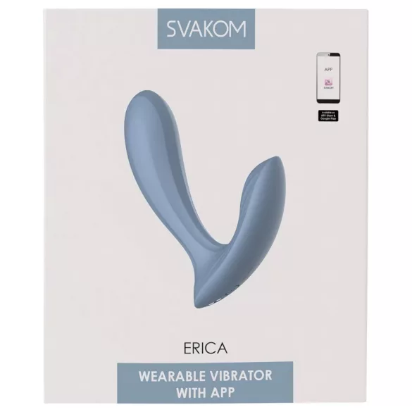 Svakom Erica - вибратор за носене - смарт функция - син