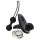 Womanizer Desire Blooms - комплект интимни играчки - 3бр (черни)