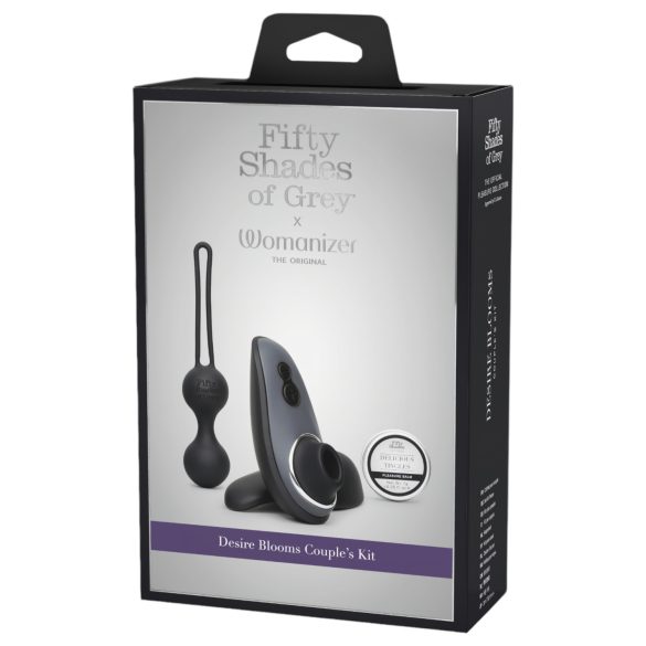 Womanizer Desire Blooms - комплект интимни играчки - 3бр (черни)