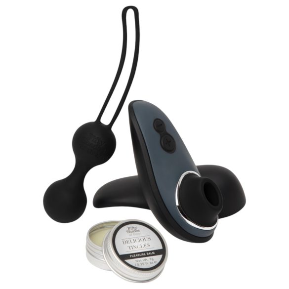 Womanizer Desire Blooms - комплект интимни играчки - 3бр (черни)