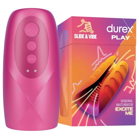 Durex Slide & Vibe - водоустойчив вибратор за върха (розов)
