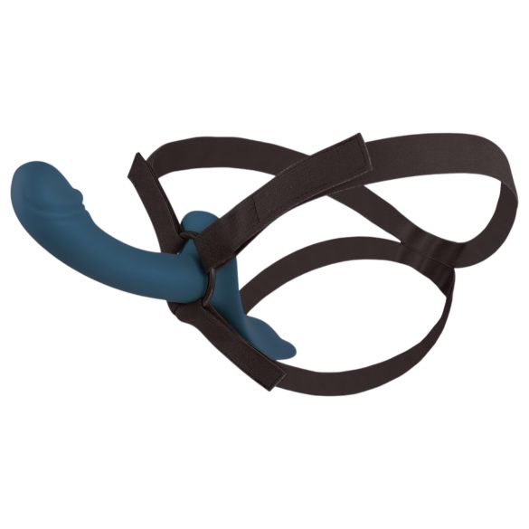 You2Toys - страп-он вибратор комплект - черен/син