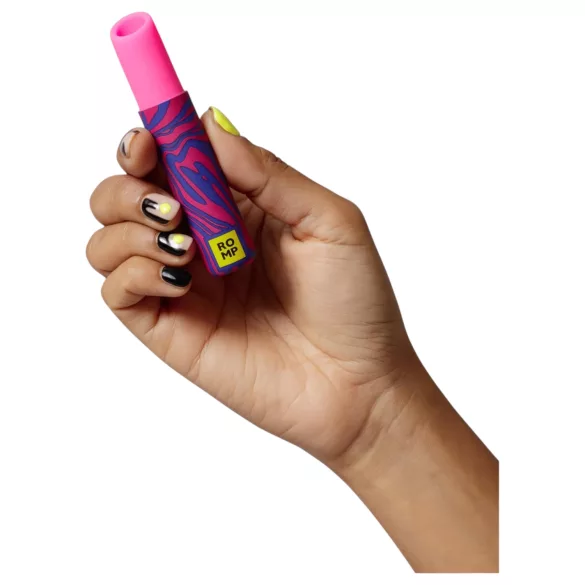 ROMP Lipstick - вибратор за клитора с въздушни вълни - розов, акумулаторен