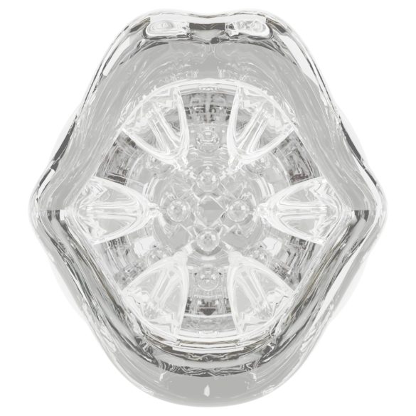 Stroker - автоматичен мастурбатор с вибрация и въртене - прозрачен