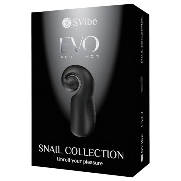 SVibe EVO - мастурбатор за мъже - водоустойчив, презареждащ се - черен