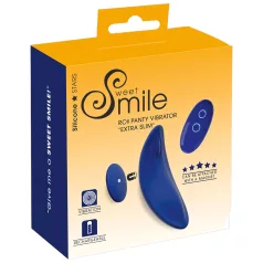   Smile - вибриращ бикини с дистанционно - ултра тънък - син