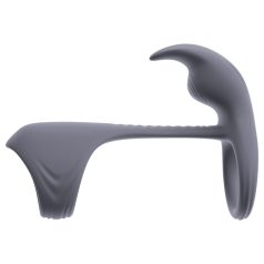   Beau Coeur Vylor - пенис и тестис ринг с клитор стимулатор - сив