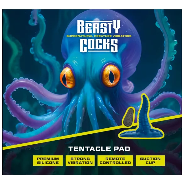 Beasty Cocks - вибратор за G-точка с форма на октопод - син
