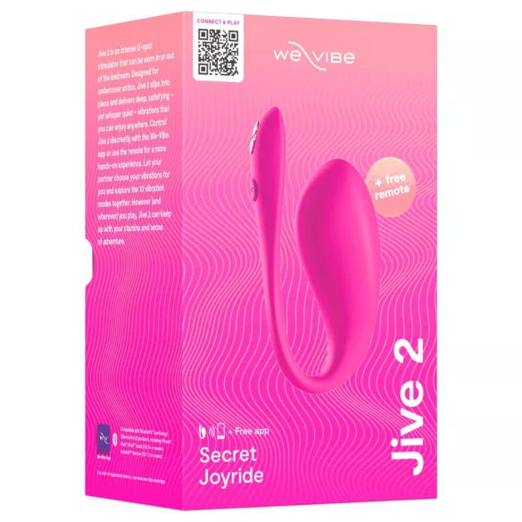 We-Vibe Jive 2 - носим, дистанционно управляван G-точков вибратор (розов)