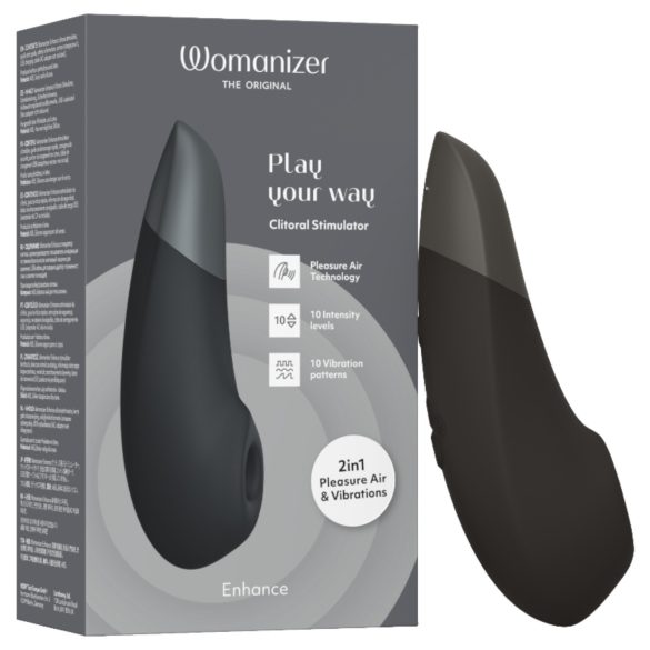 Womanizer Enhance - въздушен клиторен стимулатор (черен)
