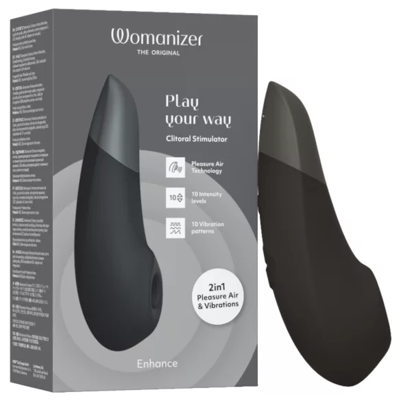 Womanizer Enhance - клитор стимулатор с въздушни вълни - черен