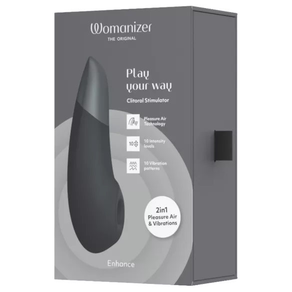Womanizer Enhance - клитор стимулатор с въздушни вълни - черен
