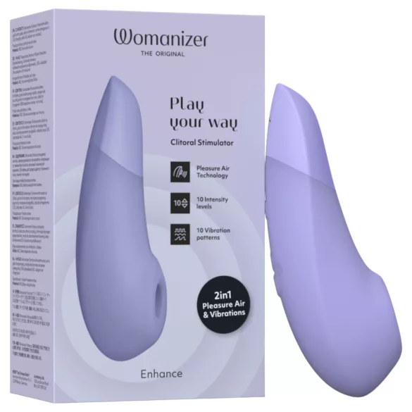 Womanizer Enhance - въздушно-вълнов клиторстимулатор (лилав)