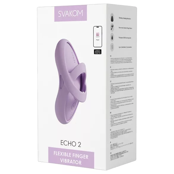 Svakom Echo 2 - вибратор за пръсти - смарт функция - розов