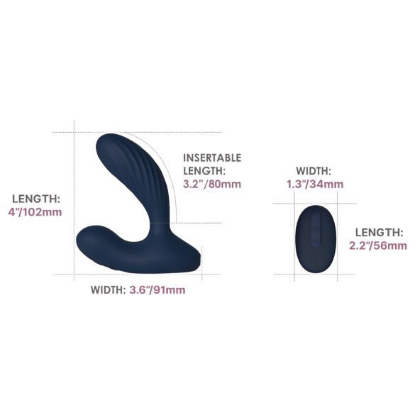 Svakom Vick Neo 2 - умен анален вибратор (син)