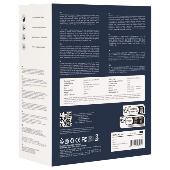 Svakom Iker Neo - интерактивен, пулсиращ анален вибратор (син)