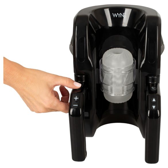 WYNE 10 - автоматичен мастурбатор с дръжка - черен