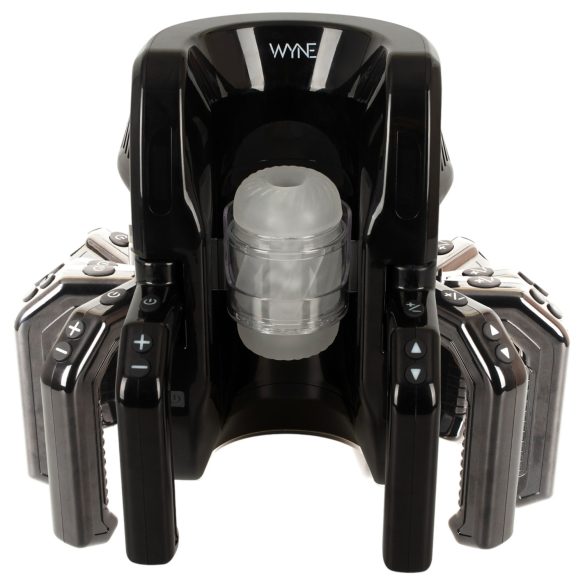 WYNE 10 - автоматичен мастурбатор с дръжка - черен