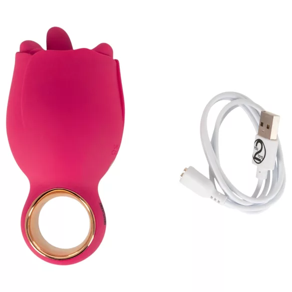 You2Toys Oral Fun - орален стимулатор за клитор с езиче (розов)