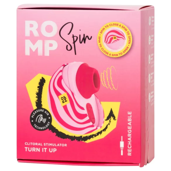 ROMP Spin - въздушно-вълнов стимулатор за клитор (розов)