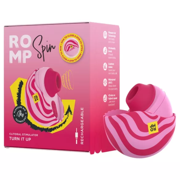ROMP Spin - въздушно-вълнов стимулатор за клитор (розов)