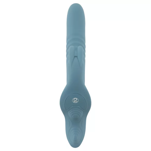 You2Toys - 3‑частен поставящ се вибратор тип зайче с тласкаща функция и дистанционно управление (син)