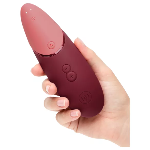 Womanizer Next - стимулатор за клитор с въздушни вълни - акумулаторен - бордо