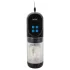 WYNE 12 - смукателен, въртящ се и вибриращ акумулаторен мастурбатор (черен)