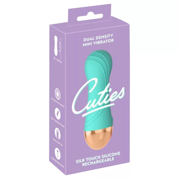 Cuties - мини вибратор с акумулаторна батерия, водоустойчив (зелен)