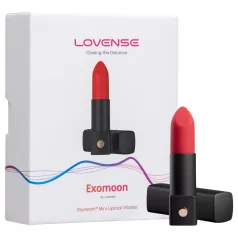   Lovense Exomoon - мини вибратор във формата на червило (черен)