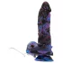 Beasty Cocks Firefly Fantasies - фантазиен вибратор с подгряване и тласкащо движение (син) - 23,4 см