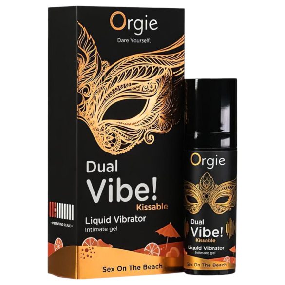 Orgie Dual Vibe - унисекс течен вибратор - Секс на плажа (15 мл)