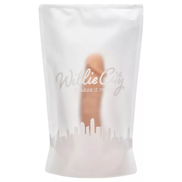 Willie City Luxe - реалистично силиконово дилдо (телесен цвят) - 23 cm