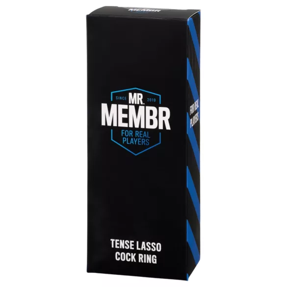 MR.MEMBR Tense - регулируем пенис-пръстен ласо (черен)