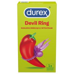   Durex Little Devil - вибриращ пръстен за пенис - лилав