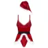 Obsessive Hot Santa - триделно коледно облекло за жени (червено) - L/XL