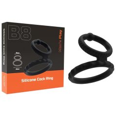   Men's Play - пенис и тестикуларен пръстен - черен