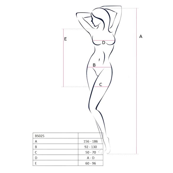 Passion BS025 - мини рокля с дълъг ръкав - черна - S-L