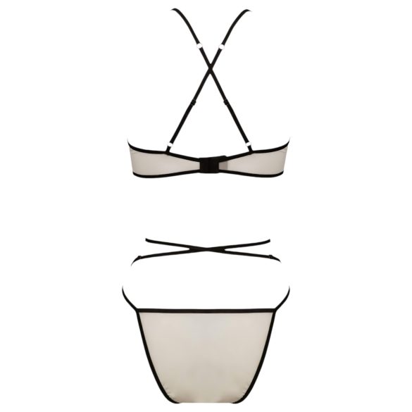 Passion Chika - сутиен комплект (крем) - L/XL