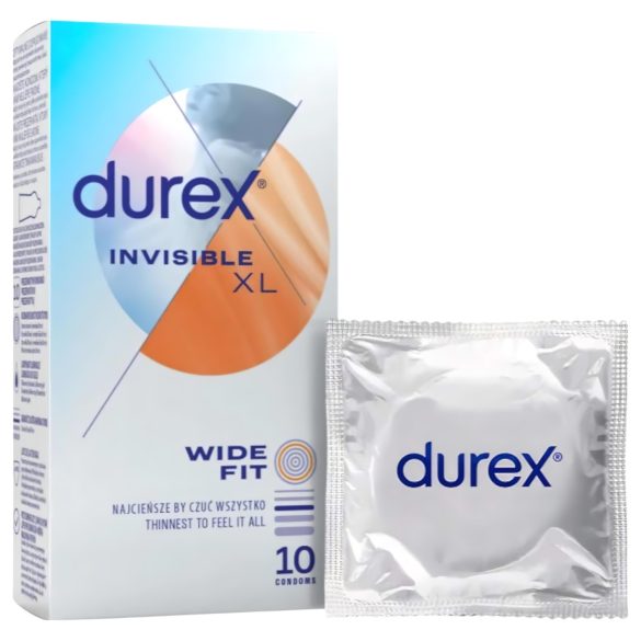 Durex Invisible XL - екстра голям презерватив (10 бр.)
