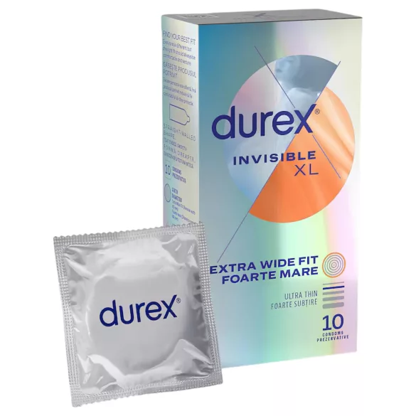 Durex Invisible XL - голям размер презерватив - 10 броя